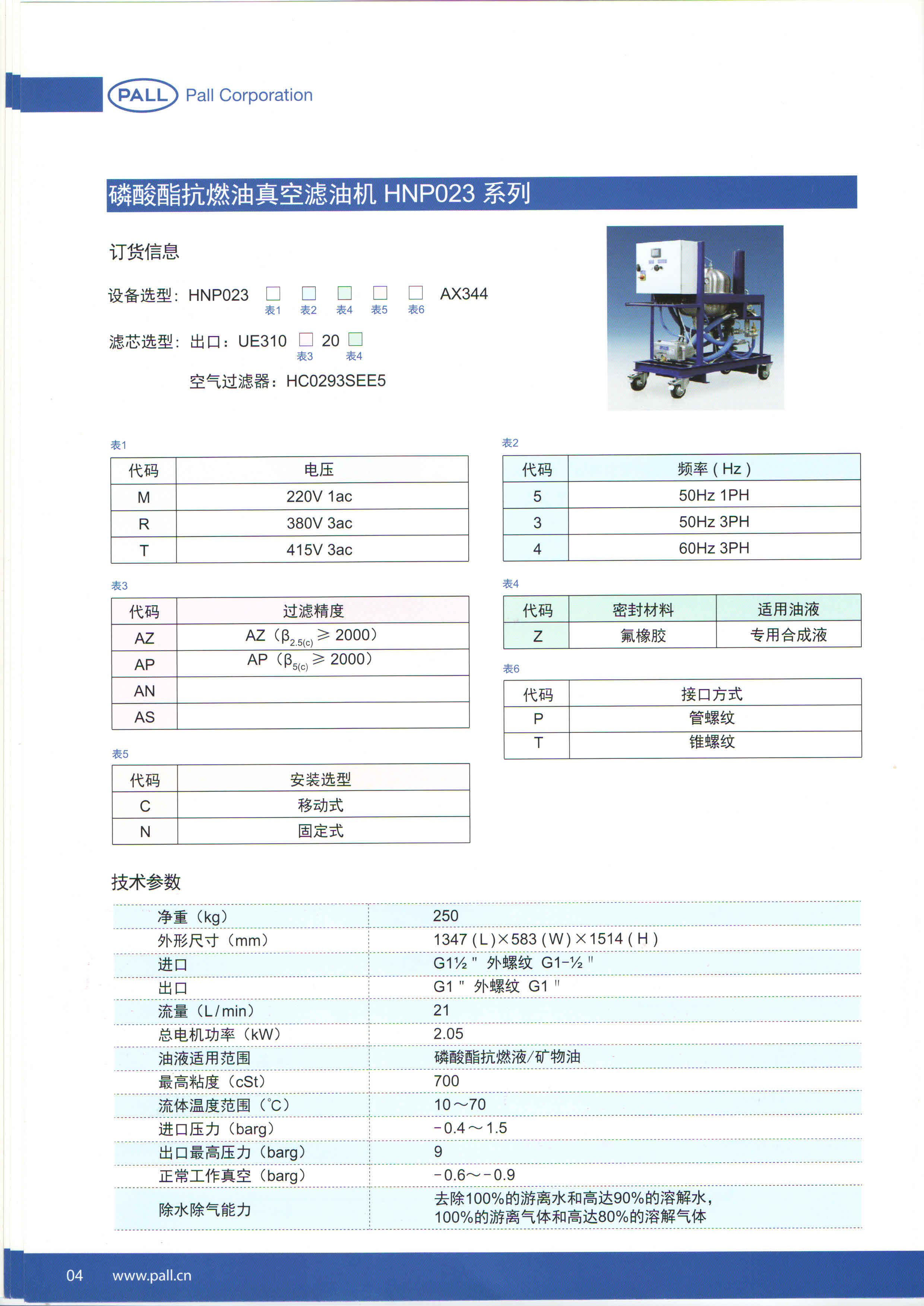 PALL濾油機(jī)系列產(chǎn)品(圖2)